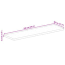 vidaXL tömör újrahasznosított fa téglalap alakú asztallap 100x80x3,8cm