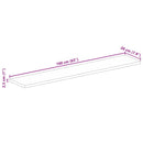 vidaXL tömör újrahasznosított fa téglalap alakú asztallap 160x20x2,5cm