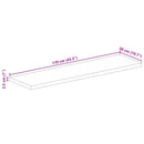 vidaXL tömör újrahasznosított fa téglalap alakú asztallap 110x50x2,5cm