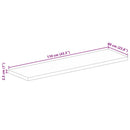 vidaXL tömör újrahasznosított fa téglalap alakú asztallap 110x60x2,5cm