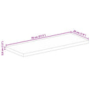 vidaXL tömör újrahasznosított fa téglalap alakú asztallap 70x20x3,8 cm