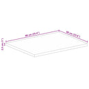 vidaXL tömör nyers mangófa téglalap alakú asztallap 90x60x2,5 cm