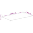 vidaXL tömör nyers mangófa téglalap alakú asztallap 120x60x1,5 cm