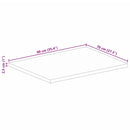 vidaXL tömör nyers mangófa téglalap alakú asztallap 90x70x2,5 cm