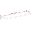 vidaXL tömör nyers mangófa téglalap alakú asztallap 110x40x3,8 cm