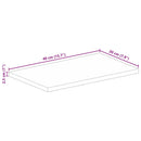 vidaXL tömör mangófa téglalap alakú asztallap 40x20x2,5 cm
