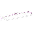 vidaXL tömör mangófa téglalap alakú asztallap 100x20x2,5 cm