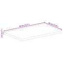 vidaXL tömör mangófa téglalap alakú asztallap 40x30x2,5 cm
