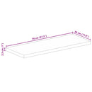 vidaXL tömör mangófa téglalap alakú asztallap 70x30x2,5 cm