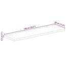 vidaXL tömör mangófa téglalap alakú asztallap 100x30x2,5 cm