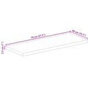vidaXL tömör mangófa téglalap alakú asztallap 70x40x2,5 cm