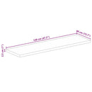 vidaXL tömör mangófa téglalap alakú asztallap 120x40x2,5 cm