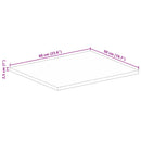 vidaXL tömör mangófa téglalap alakú asztallap 60x50x2,5 cm