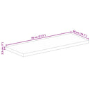 vidaXL tömör mangófa téglalap alakú asztallap 70x50x2,5 cm