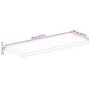 vidaXL tömör mangófa téglalap alakú asztallap 70x60x2,5 cm