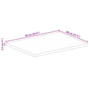 vidaXL tömör mangófa téglalap alakú asztallap 90x80x2,5 cm