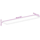 vidaXL tömör mangófa téglalap alakú asztallap 160x30x3,8 cm