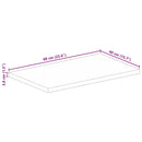 vidaXL tömör mangófa téglalap alakú asztallap 60x40x3,8 cm
