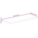 vidaXL tömör mangófa téglalap alakú asztallap 70x40x3,8 cm