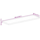 vidaXL tömör mangófa téglalap alakú asztallap 100x40x3,8 cm
