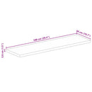 vidaXL tömör mangófa téglalap alakú asztallap 100 x 50 x 3,8 cm