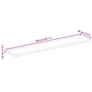 vidaXL tömör mangófa téglalap alakú asztallap 140x20x3,8 cm