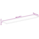 vidaXL tömör mangófa téglalap alakú asztallap 160x20x3,8 cm