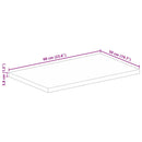 vidaXL tömör mangófa téglalap alakú asztallap 60x50x3,8 cm