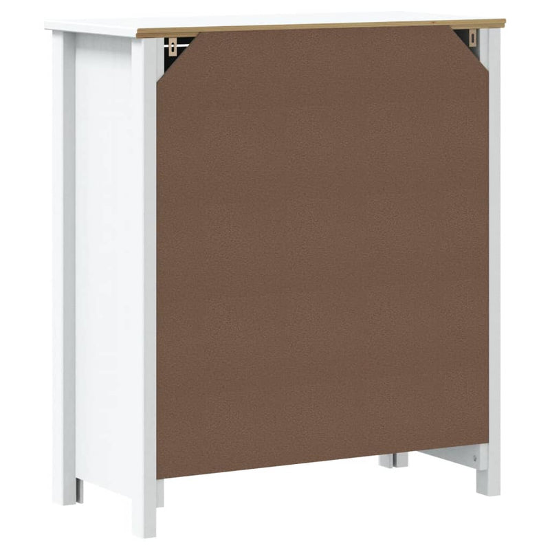 vidaXL BERG fehér tömör fenyőfa fürdőszobaszekrény 69,5 x 34 x 80 cm