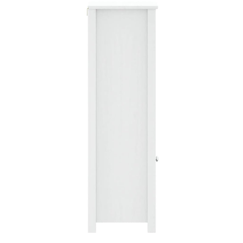 vidaXL BERG fehér tömör fenyőfa fürdőszobaszekrény 40 x 34 x 110 cm