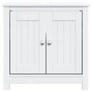 vidaXL BERG fehér tömör fenyőfa fürdőszobai mosdószekrény 60x34x59 cm