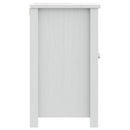 vidaXL BERG fehér tömör fenyőfa fürdőszobai mosdószekrény 60x34x59 cm