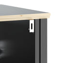 vidaXL BERG fekete tömör fenyőfa fürdőszobaszekrény 60x34x59 cm