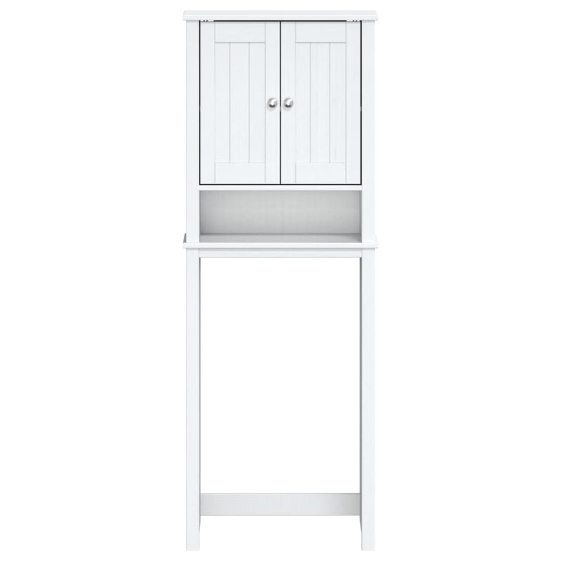 vidaXL BERG fehér tömör fa WC feletti tároló 60 x 27 x 164,5 cm
