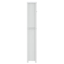 vidaXL BERG fehér tömör fa WC feletti tároló 60 x 27 x 164,5 cm