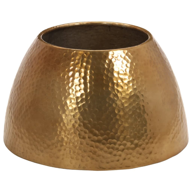 vidaXL sárgaréz kalapált alumínium dohányzóasztal Ø 50 x 30 cm