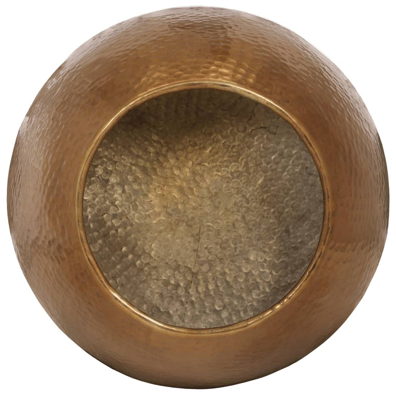 vidaXL sárgaréz kalapált alumínium dohányzóasztal Ø 50 x 30 cm