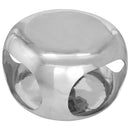 vidaXL ezüstszínű alumínium dohányzóasztal 50 x 50 x 30 cm