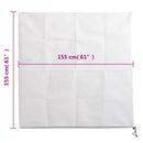 vidaXL 4 db növényvédő huzat cipzárral 70 g/m² 1,55x1,55 m