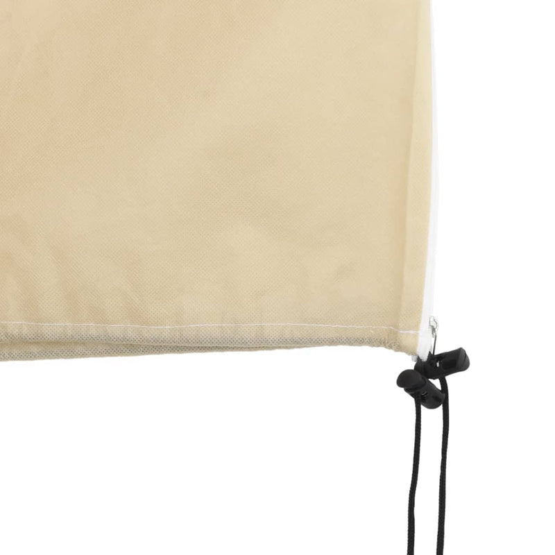 vidaXL 4 db növényvédő huzat cipzárral 70 g/m² 1,55x1,55 m
