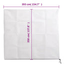 vidaXL 4 db növényvédő huzat cipzárral 70 g/m² 3,93 x 3,5 m