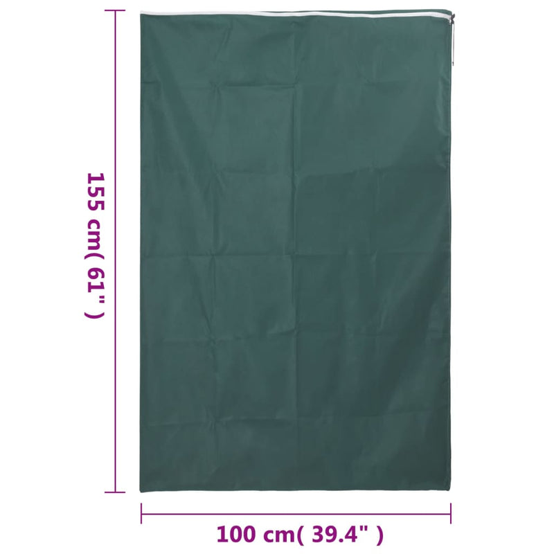 vidaXL 10 db növényvédő huzat cipzárral 70 g/m² 1x1,55 m
