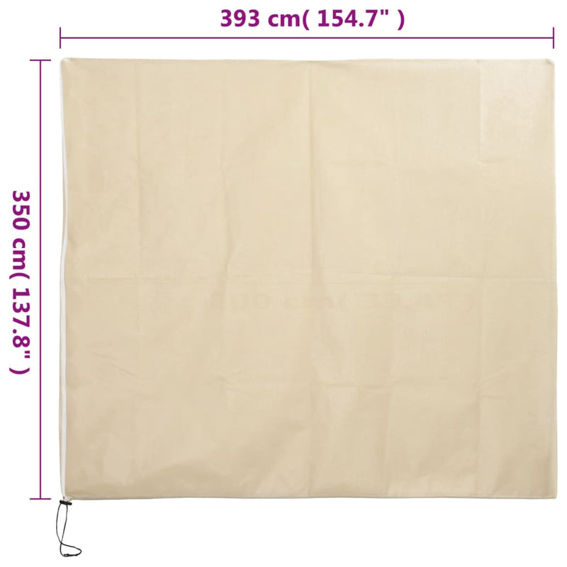 vidaXL 10 db növényvédő huzat cipzárral 70 g/m² 3,93 x 3,5 m