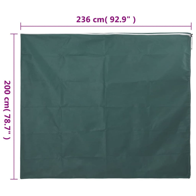 vidaXL 10 db növényvédő huzat cipzárral 70 g/m² 2,36 x 2 m