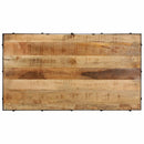 vidaXL tömör mangófa kerekes dohányzóasztal 100 x 55 x 26 cm