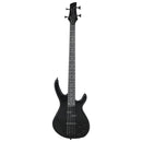 vidaXL fekete elektromos basszusgitár kezdőknek puhatokkal 4/4 46"