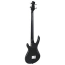 vidaXL fekete elektromos basszusgitár kezdőknek puhatokkal 4/4 46"