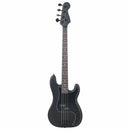vidaXL fekete elektromos basszusgitár kezdőknek puhatokkal 4/4 46"