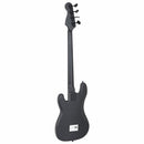 vidaXL fekete elektromos basszusgitár kezdőknek puhatokkal 4/4 46"