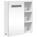 vidaXL fehér tükrös fürdőszobaszekrény LED-del 45 x 13 x 52 cm